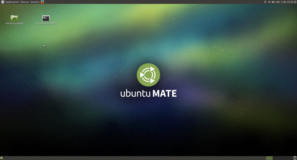 Ubuntu Mate correttamente installato su Raspberry pi3